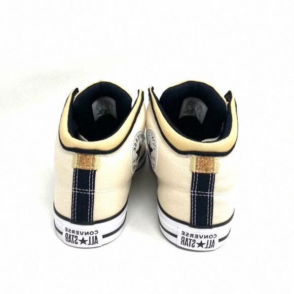 Converse Shoes Womens Ctas High Street MID Natural 170935F Canvas Beige Ivory - Picture 5 of 11